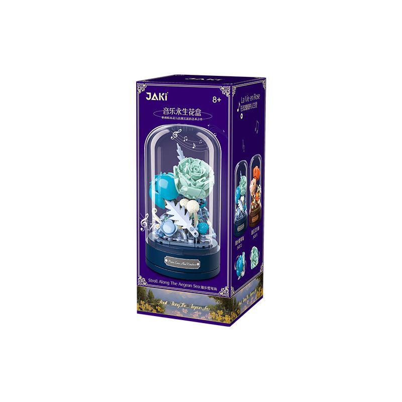 JAKI JK2672 2672 non  HỘP HOA VĨNH CỬU ÂM NHẠC ĐI DẠO TRÊN BIỂN AEGEAN bộ đồ chơi xếp lắp ráp ghép mô hình Creator Sáng Tạo