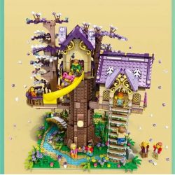 JUHANG TECHNOLOGY 86011 non  NHÀ CÂY SAKURA ELF bộ đồ chơi xếp lắp ráp ghép mô hình TREE HOUSE 2242 khối