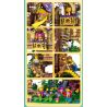 JUHANG TECHNOLOGY 86011 non  NHÀ CÂY SAKURA ELF bộ đồ chơi xếp lắp ráp ghép mô hình TREE HOUSE 2242 khối