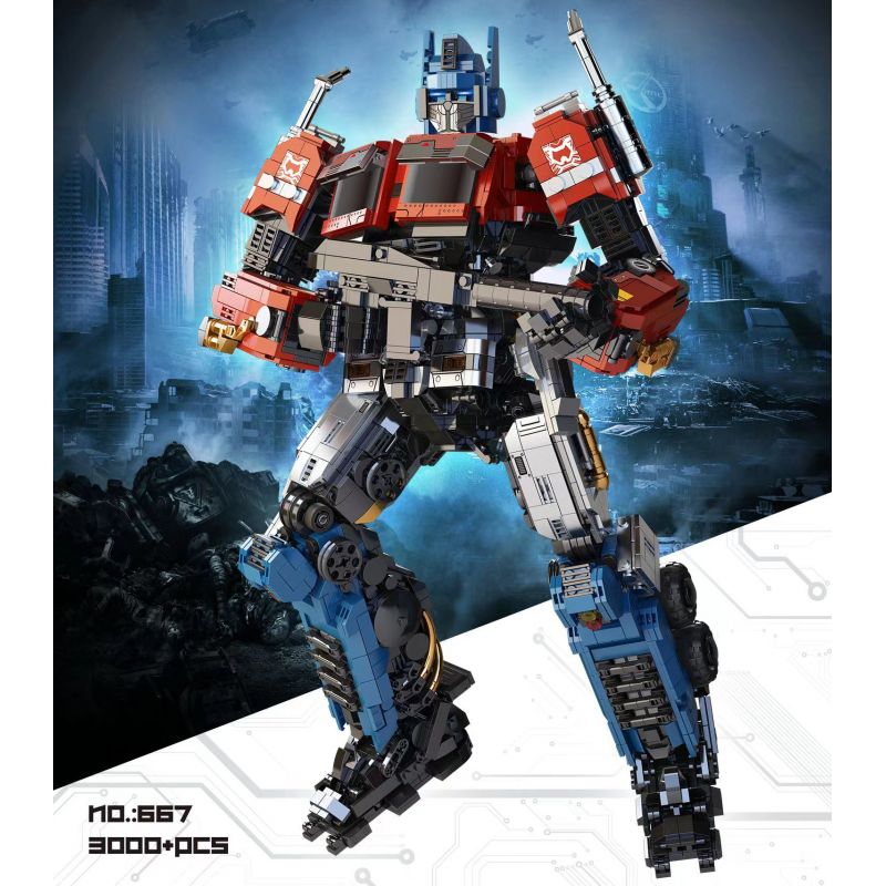 667 non Lego OPTIMUS PRIME bộ đồ chơi xếp lắp ráp ghép mô hình Movie & Game Phim Và Trò Chơi 3000 khối