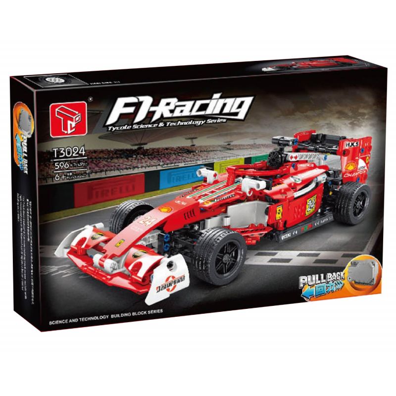 TA GAOLE T3024 3024 non  XE CÔNG THỨC F1 LÙI bộ đồ chơi xếp lắp ráp ghép mô hình  F1-RACING Kỹ Thuật Công Nghệ Cao Mô Hình Phương Tiện 596 khối