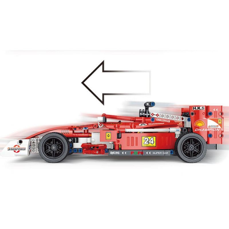 TA GAOLE T3024 3024 non  XE CÔNG THỨC F1 LÙI bộ đồ chơi xếp lắp ráp ghép mô hình  F1-RACING Kỹ Thuật Công Nghệ Cao Mô Hình Phương Tiện 596 khối