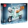 TA GAOLE T4025A 4025A T4025B 4025B non  XE MÁY CỔ ĐIỂN RETRO tỷ lệ 1:5 bộ đồ chơi xếp lắp ráp ghép mô hình Classic VESPA CLASSIC 300 1828 khối