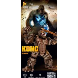 PanlosBrick 687002 Panlos Brick 687002 non  VUA KONG bộ đồ chơi xếp lắp ráp ghép mô hình Movie & Game Phim Và Trò Chơi 1803 khối