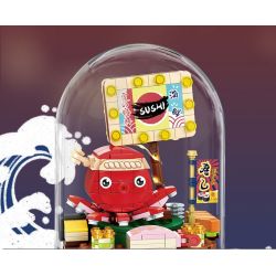 GEKKOSHA 804003 non  HỘP NHẠC BẠCH TUỘC THỨC ĂN CHẠY bộ đồ chơi xếp lắp ráp ghép mô hình Creator Sáng Tạo