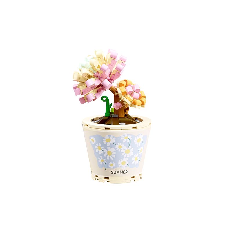 GEKKOSHA 804211 non Lego TRỨNG LÒNG ĐÀO bộ đồ chơi xếp lắp ráp ghép mô hình Flowers Hoa 293 khối