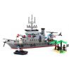 QMAN ENLIGHTEN KEEPPLEY 820 non  TRẬN ĐÁNH CHIẾM HÒN ĐẢO Ở ĐẠI DƯƠNG CỦA TÀU TÊN LỬA VÀ TRỰC THĂNG bộ đồ chơi xếp lắp ráp ghép mô hình Military Army COMBATZONES FRIGATE Quân Sự Bộ Đội 614 khối