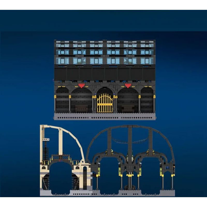 MouldKing 12011 Mould King 12011 non  9-3 4 TRẠM MA THUẬT bộ đồ chơi xếp lắp ráp ghép mô hình Harry Potter MAGIC WORLD MAGIC STATION Chú Bé Phù Thủy 3318 khối