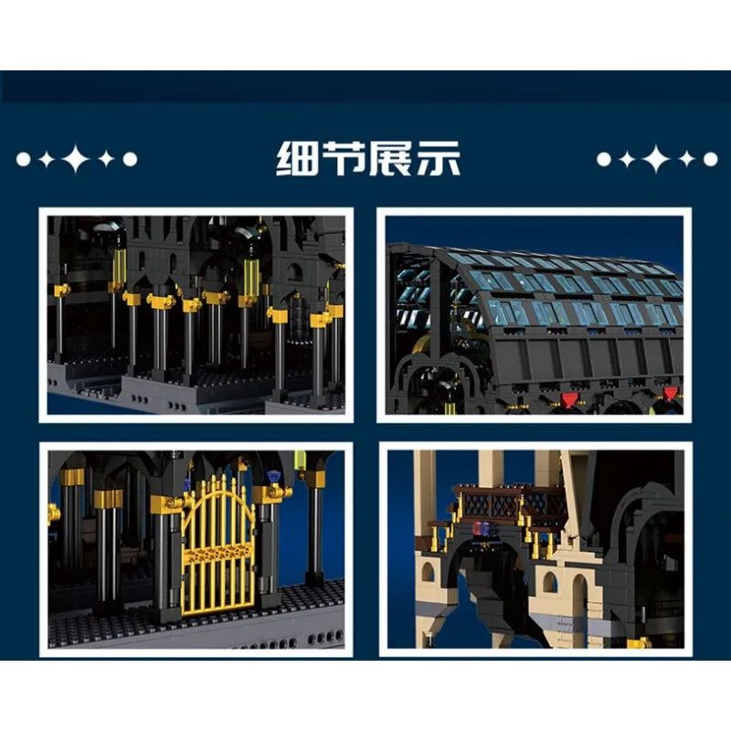 MouldKing 12011 Mould King 12011 non  9-3 4 TRẠM MA THUẬT bộ đồ chơi xếp lắp ráp ghép mô hình Harry Potter MAGIC WORLD MAGIC STATION Chú Bé Phù Thủy 3318 khối