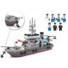 QMAN ENLIGHTEN KEEPPLEY 820 non  TRẬN ĐÁNH CHIẾM HÒN ĐẢO Ở ĐẠI DƯƠNG CỦA TÀU TÊN LỬA VÀ TRỰC THĂNG bộ đồ chơi xếp lắp ráp ghép mô hình Military Army COMBATZONES FRIGATE Quân Sự Bộ Đội 614 khối