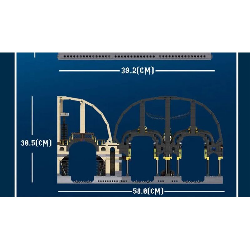 MouldKing 12011 Mould King 12011 non  9-3 4 TRẠM MA THUẬT bộ đồ chơi xếp lắp ráp ghép mô hình Harry Potter MAGIC WORLD MAGIC STATION Chú Bé Phù Thủy 3318 khối