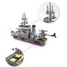 QMAN ENLIGHTEN KEEPPLEY 820 non  TRẬN ĐÁNH CHIẾM HÒN ĐẢO Ở ĐẠI DƯƠNG CỦA TÀU TÊN LỬA VÀ TRỰC THĂNG bộ đồ chơi xếp lắp ráp ghép mô hình Military Army COMBATZONES FRIGATE Quân Sự Bộ Đội 614 khối
