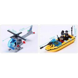 Enlighten 821 Qman 821 Xếp hình kiểu Lego MILITARY ARMY CombatZones Missile Cruiser Tàu Tên Lửa Tuần Dương Phối Hợp Trực Thăng Chống Ngầm 843 khối