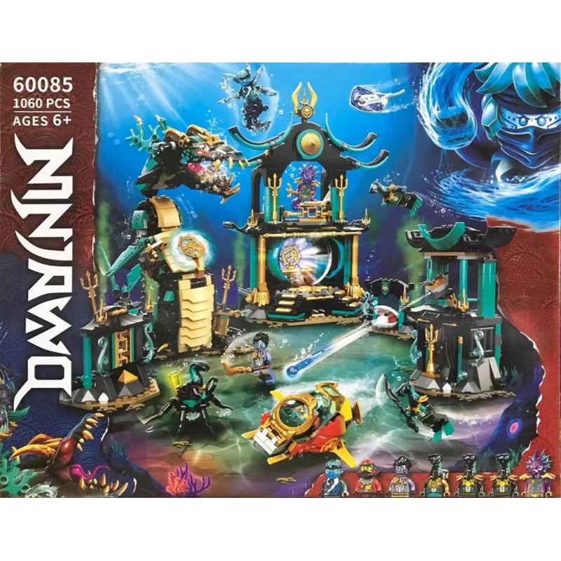 NOT Lego TEMPLE OF THE ENDLESS SEA 71755 TANK 60085 xếp lắp ráp ghép mô hình NGÔI ĐỀN CỦA BIỂN VÔ TẬN The Lego Ninjago Movie Ninja Lốc Xoáy 1060 khối