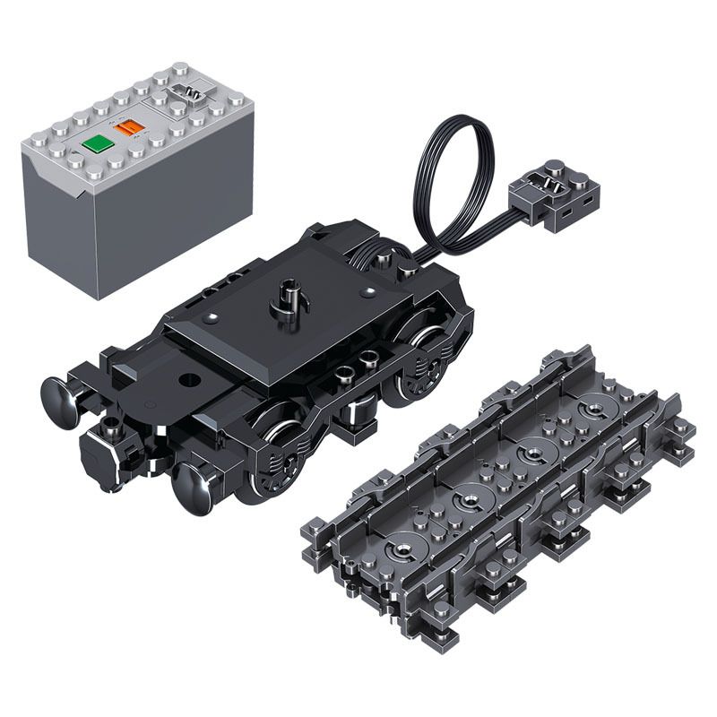 ZHEGAO QL0316 0316 non Lego VẬN TẢI ĐƯỜNG SẮT GÓI TĂNG CƯỜNG NĂNG LƯỢNG bộ đồ chơi xếp lắp ráp ghép mô hình Trains Tàu Hỏa 27 khối