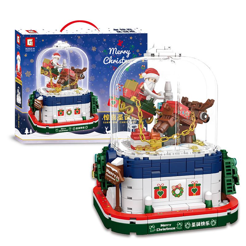 TREE HEIGHT JXL802 non Lego ĐÊM GIÁNG SINH BẤT NGỜ bộ đồ chơi xếp lắp ráp ghép mô hình Christmas SURPRISE CHRISTMAS EVE 478 khối