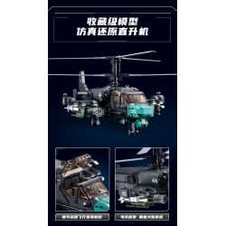 SLUBAN M38-B1138 B1138 1138 M38B1138 38-B1138 non  TRỰC THĂNG VŨ TRANG KA-54S tỷ lệ 1:30 bộ đồ chơi xếp lắp ráp ghép mô hình Military Army Quân Sự Bộ Đội 913 khối