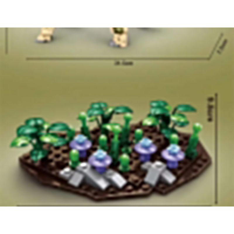 GAOMISI T3022 3022 non  ANKYLOSAURUS bộ đồ chơi xếp lắp ráp ghép mô hình Jurassic World DINOSAURS ARE COMING ANKYLOSAURUS Thế Giới Khủng Long 601 khối