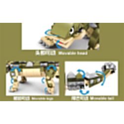 GAOMISI T3022 3022 non  ANKYLOSAURUS bộ đồ chơi xếp lắp ráp ghép mô hình Jurassic World DINOSAURS ARE COMING ANKYLOSAURUS Thế Giới Khủng Long 601 khối