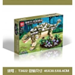 GAOMISI T3022 3022 non  ANKYLOSAURUS bộ đồ chơi xếp lắp ráp ghép mô hình Jurassic World DINOSAURS ARE COMING ANKYLOSAURUS Thế Giới Khủng Long 601 khối