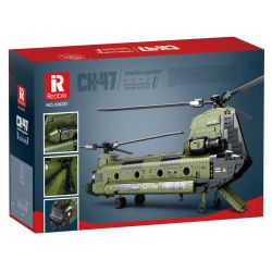 JUHANG TECHNOLOGY 88017 REOBRIX 33031 non  TRỰC THĂNG VẬN TẢI HẠNG TRUNG CH-47 CHINOOK bộ đồ chơi xếp lắp ráp ghép mô hình Military Army CH-47 TRANSPORT HELICOPTER CHINOOK Quân Sự Bộ Đội 1622 khối