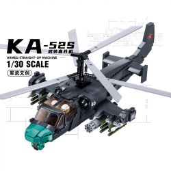 SLUBAN M38-B1138 B1138 1138 M38B1138 38-B1138 non  TRỰC THĂNG VŨ TRANG KA-54S tỷ lệ 1:30 bộ đồ chơi xếp lắp ráp ghép mô hình Military Army Quân Sự Bộ Đội 913 khối