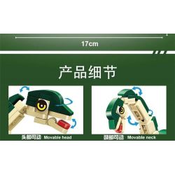 GAOMISI T3021 3021 non  BRACHIOSAURUS bộ đồ chơi xếp lắp ráp ghép mô hình Jurassic World DINOSAURS ARE COMING BRACHIOSAURUS Thế Giới Khủng Long 582 khối