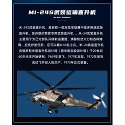 SLUBAN M38-B1137 B1137 1137 M38B1137 38-B1137 non  TRỰC THĂNG VẬN TẢI VŨ TRANG MI-24S tỷ lệ 1:30 bộ đồ chơi xếp lắp ráp ghép mô hình Military Army Quân Sự Bộ Đội 893 khối