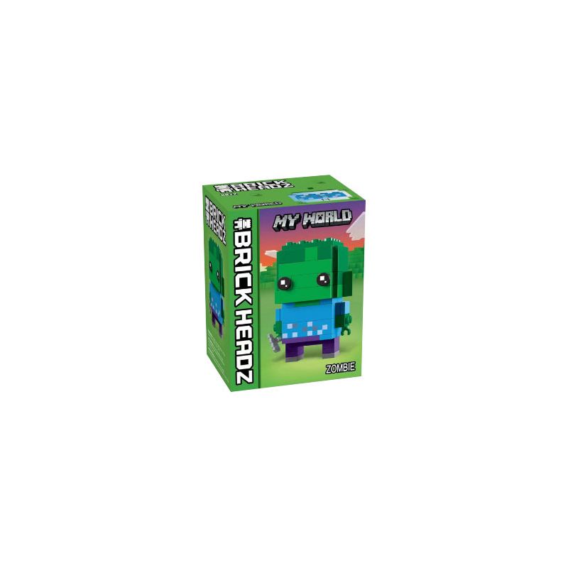 NOT Lego ZOMBIE 40626 8812 xếp lắp ráp ghép mô hình THÂY MA Brickheadz Nhân Vật Đầu To 81 khối