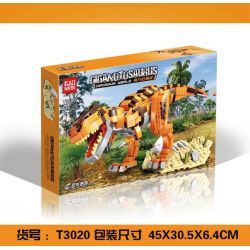 GAOMISI T3020 3020 non  GIGANOTOSAURUS bộ đồ chơi xếp lắp ráp ghép mô hình Jurassic World DINOSAURS ARE COMING GIGANOTOSAURUS Thế Giới Khủng Long 656 khối
