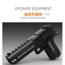 W6 non  ĐẠI BÀNG SA MẠC bộ đồ chơi xếp lắp ráp ghép mô hình Gun Súng 580 khối