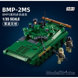 SLUBAN M38-B1136 B1136 1136 M38B1136 38-B1136 non  XE CHIẾN ĐẤU BỘ BINH BMP-2MS tỷ lệ 1:35 bộ đồ chơi xếp lắp ráp ghép mô hình Military Army Quân Sự Bộ Đội 738 khối