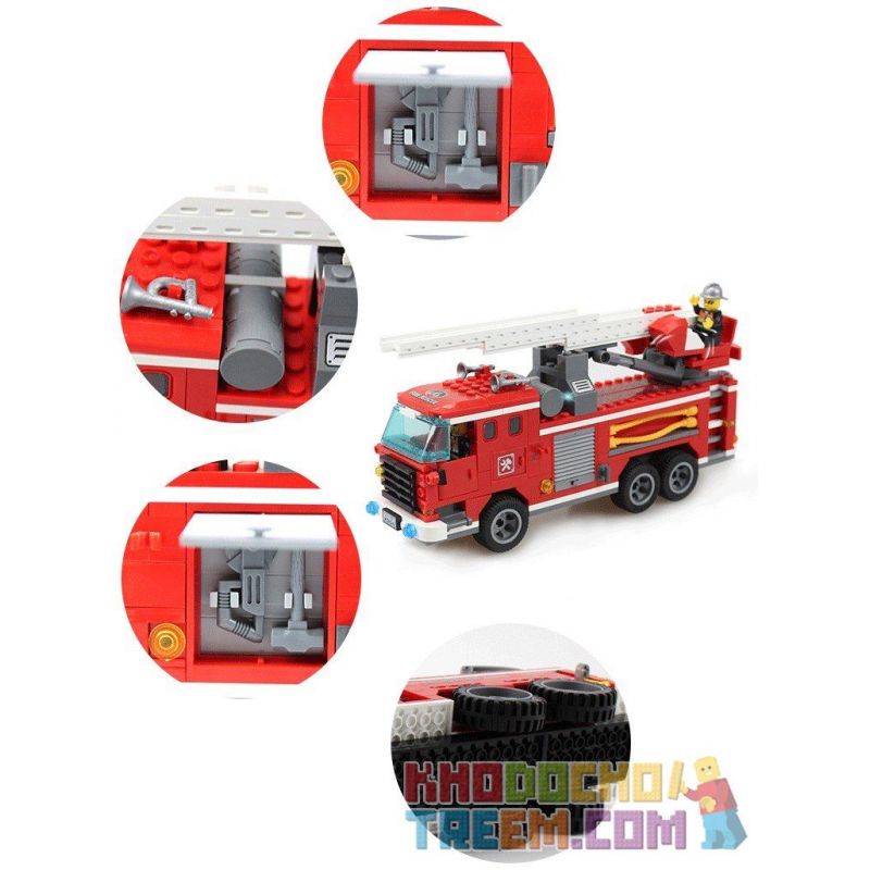 QMAN ENLIGHTEN KEEPPLEY 904 non  XE THANG CỨU HỎA bộ đồ chơi xếp lắp ráp ghép mô hình City FIRE RESCUE THREE BRIDGE ENGINES Thành Phố 364 khối QMAN ENLIGHTEN KEEPPLEY 904 non  XE THANG CỨU HỎA bộ đồ chơi xếp lắp ráp ghép mô hình City FIRE RESCUE THREE BRIDGE ENGINES Thành Phố 364 khối
