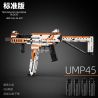 W1 W2 non  SÚNG TRƯỜNG TẤN CÔNG UMP45 bộ đồ chơi xếp lắp ráp ghép mô hình Gun 950 khối