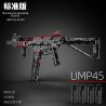 W1 W2 non  SÚNG TRƯỜNG TẤN CÔNG UMP45 bộ đồ chơi xếp lắp ráp ghép mô hình Gun 950 khối