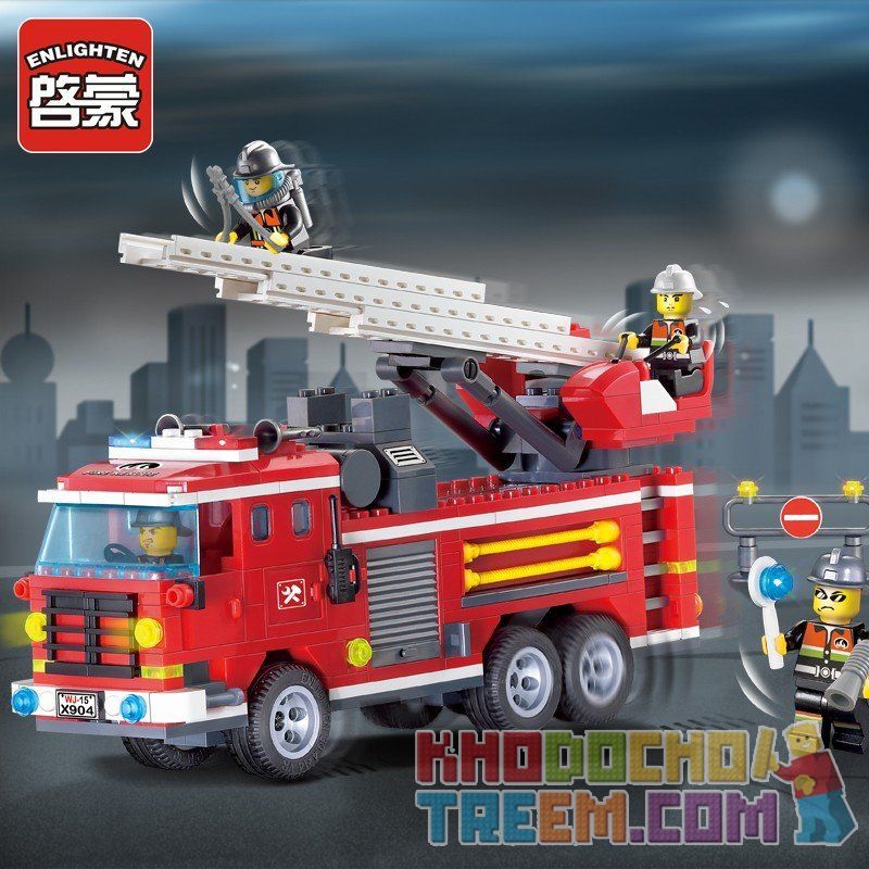 QMAN ENLIGHTEN KEEPPLEY 904 non  XE THANG CỨU HỎA bộ đồ chơi xếp lắp ráp ghép mô hình City FIRE RESCUE THREE BRIDGE ENGINES Thành Phố 364 khối QMAN ENLIGHTEN KEEPPLEY 904 non  XE THANG CỨU HỎA bộ đồ chơi xếp lắp ráp ghép mô hình City FIRE RESCUE THREE BRIDGE ENGINES Thành Phố 364 khối