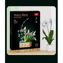 JIBONR G5011 5011 non  CÂY LAY ƠN bộ đồ chơi xếp lắp ráp ghép mô hình Flowers Hoa 1016 khối