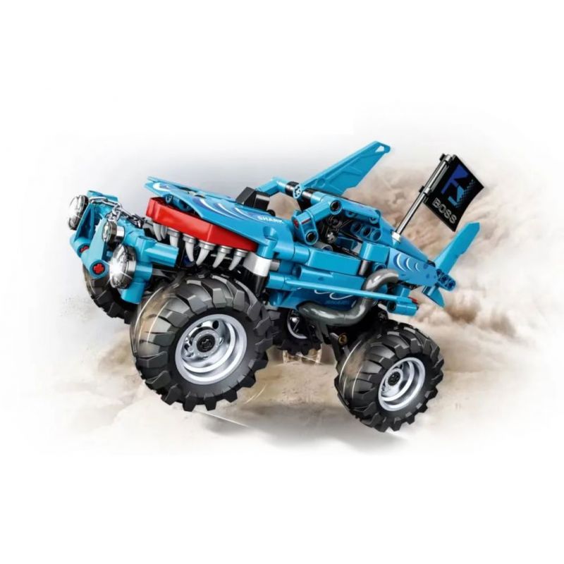 NOT Lego MONSTER JAM MEGALODON 42134 BRICK 3425 WOMA C0910 0910 xếp lắp ráp ghép mô hình QUÁI VẬT MỨT MEGALODON JAM Technic Kỹ Thuật Công Nghệ Cao Mô Hình Phương Tiện 260 khối