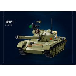 SLUBAN M38-B1135 B1135 1135 M38B1135 38-B1135 non  XE TĂNG HẠNG TRUNG T54S tỷ lệ 1:35 bộ đồ chơi xếp lắp ráp ghép mô hình Military Army Quân Sự Bộ Đội 604 khối