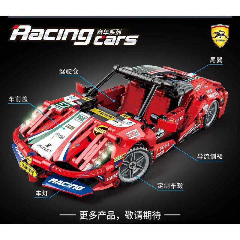 UNITED IMAGINE 1328 DB-0085 0085 DB0085 YIMU YM-109 GOGO 67118 JIQILE 48001 QIAO LE TONG 2306 TA GAOLE T3004 3004 XIANG JUN XJ-081C 081C XJ081C non  FERRARI. tỷ lệ 1:14 bộ đồ chơi xếp lắp ráp ghép mô hình  SUPERCAR Kỹ Thuật Công Nghệ Cao Mô Hình Phương Tiện 419 khối