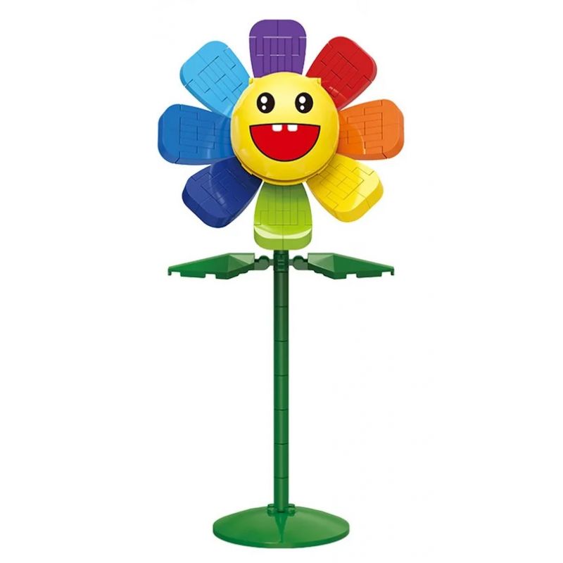 DK 3002 non Lego HOA MẶT TRỜI bộ đồ chơi xếp lắp ráp ghép mô hình BLOCKS SUN FLOWER 145 khối