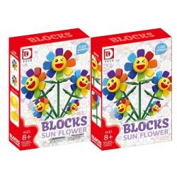 DK 3002 non  HOA MẶT TRỜI bộ đồ chơi xếp lắp ráp ghép mô hình BLOCKS SUN FLOWER 145 khối