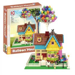 DK 3006 non  NHÀ BÓNG bộ đồ chơi xếp lắp ráp ghép mô hình Movie & Game BALLOON HOUSE Phim Và Trò Chơi 1887 khối
