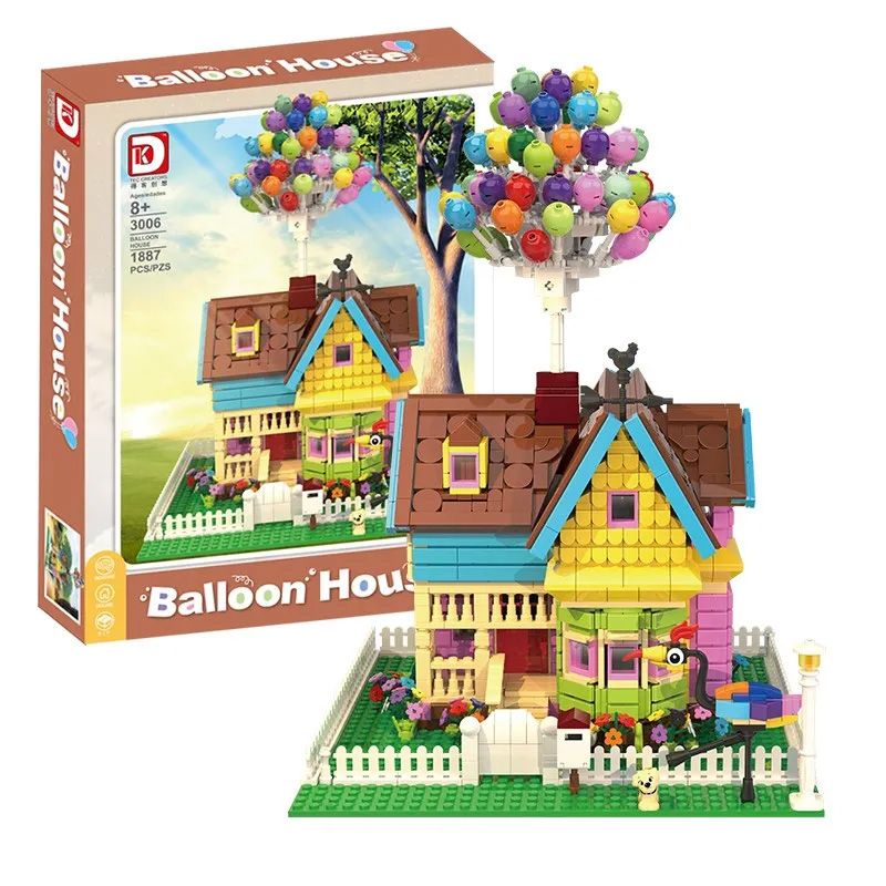 DK 3006 non  NHÀ BÓNG bộ đồ chơi xếp lắp ráp ghép mô hình Movie & Game BALLOON HOUSE Phim Và Trò Chơi 1887 khối