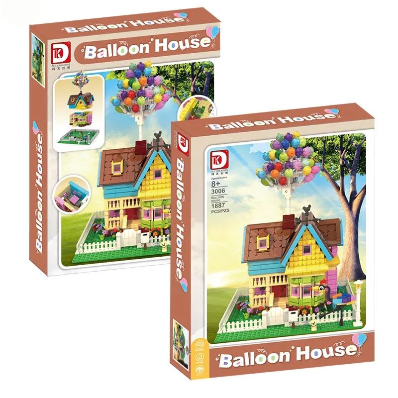 DK 3006 non  NHÀ BÓNG bộ đồ chơi xếp lắp ráp ghép mô hình Movie & Game BALLOON HOUSE Phim Và Trò Chơi 1887 khối