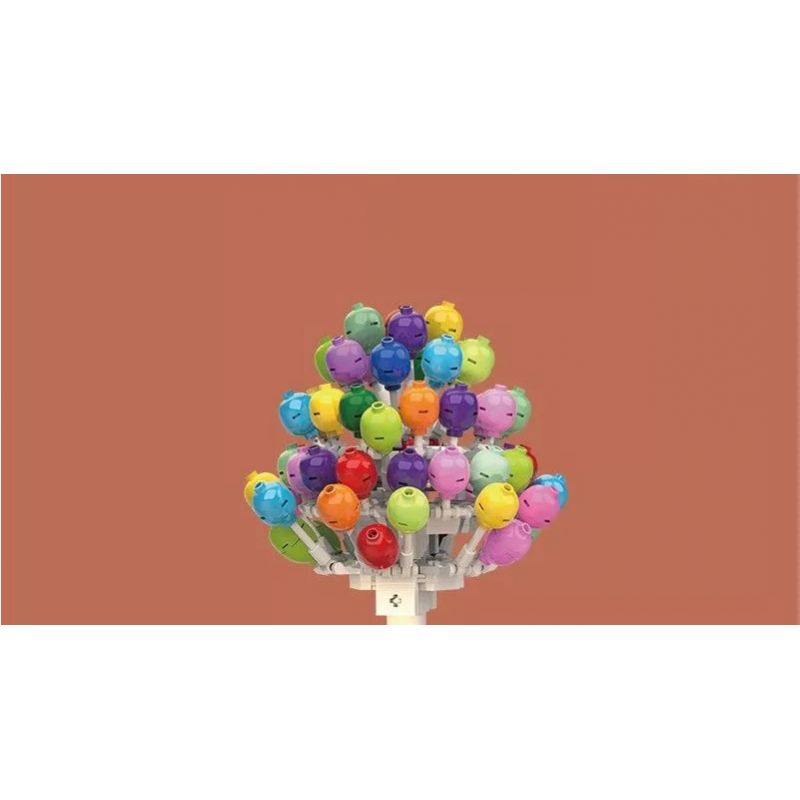 DK 3006 non  NHÀ BÓNG bộ đồ chơi xếp lắp ráp ghép mô hình Movie & Game BALLOON HOUSE Phim Và Trò Chơi 1887 khối