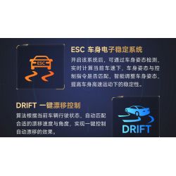 ONEBOT MITU MI OBLGPT09AIQI 09AIQI non  THẺ NGẮN ĐUA XE THÔNG MINH tỷ lệ 1:10 bộ đồ chơi xếp lắp ráp ghép mô hình  Kỹ Thuật Công Nghệ Cao Mô Hình Phương Tiện 1210 khối