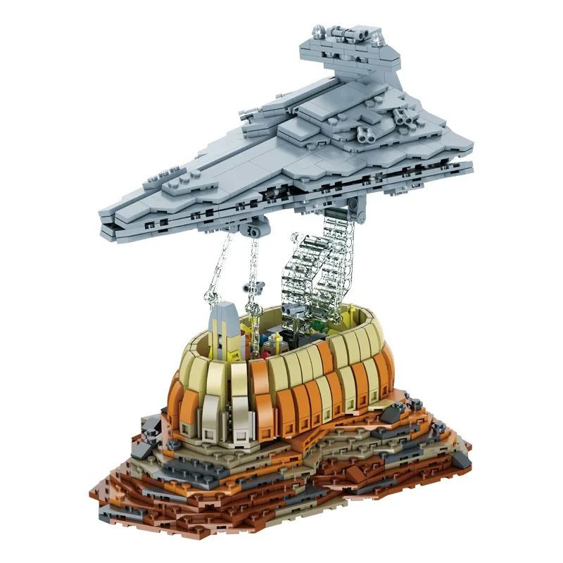 DK 7010 non Lego THÀNH PHỐ JEDDAH BỊ ĐÌNH CHỈ bộ đồ chơi xếp lắp ráp ghép mô hình Star Wars THE EMPIRE OVER JEDHA CITY Chiến Tranh Giữa Các Vì Sao 1563 khối