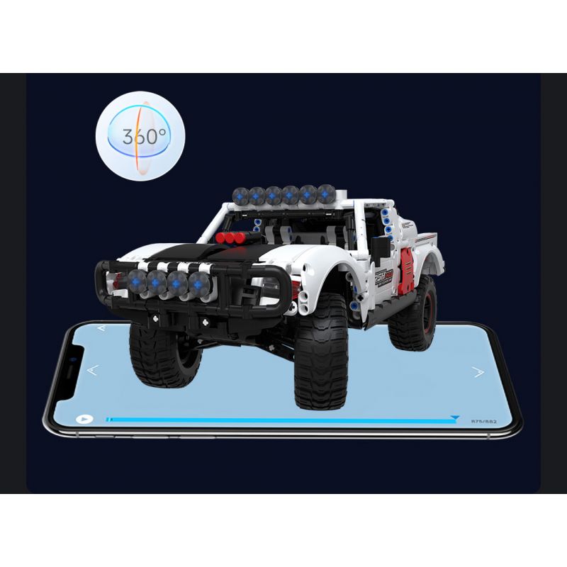 ONEBOT MITU MI OBLGPT09AIQI 09AIQI non  THẺ NGẮN ĐUA XE THÔNG MINH tỷ lệ 1:10 bộ đồ chơi xếp lắp ráp ghép mô hình  Kỹ Thuật Công Nghệ Cao Mô Hình Phương Tiện 1210 khối