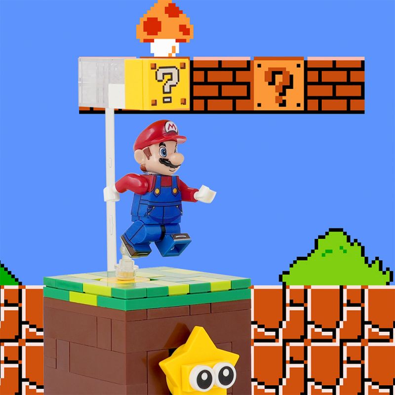 WM MOC1236-A 1236-A MOC1236 1236 non  MARIO NHẢY bộ đồ chơi xếp lắp ráp ghép mô hình Super Mario MARIO JUMP BOX Thợ Sửa Ống Nước 97 khối